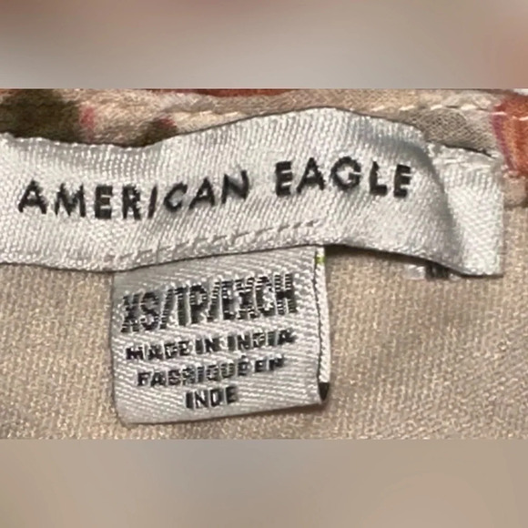 American Eagle Floral Spaghetti Strap Sundress w/ Lace Embroidery - Picture 8 of 8